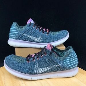 Nike Womens Free RN Flyknit 831070-004 Blue